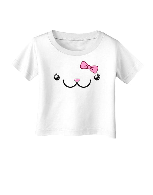 Kyu-T Face - Kawa Cute Girl Animal Infant T-Shirt-Infant T-Shirt-TooLoud-White-06-Months-Davson Sales