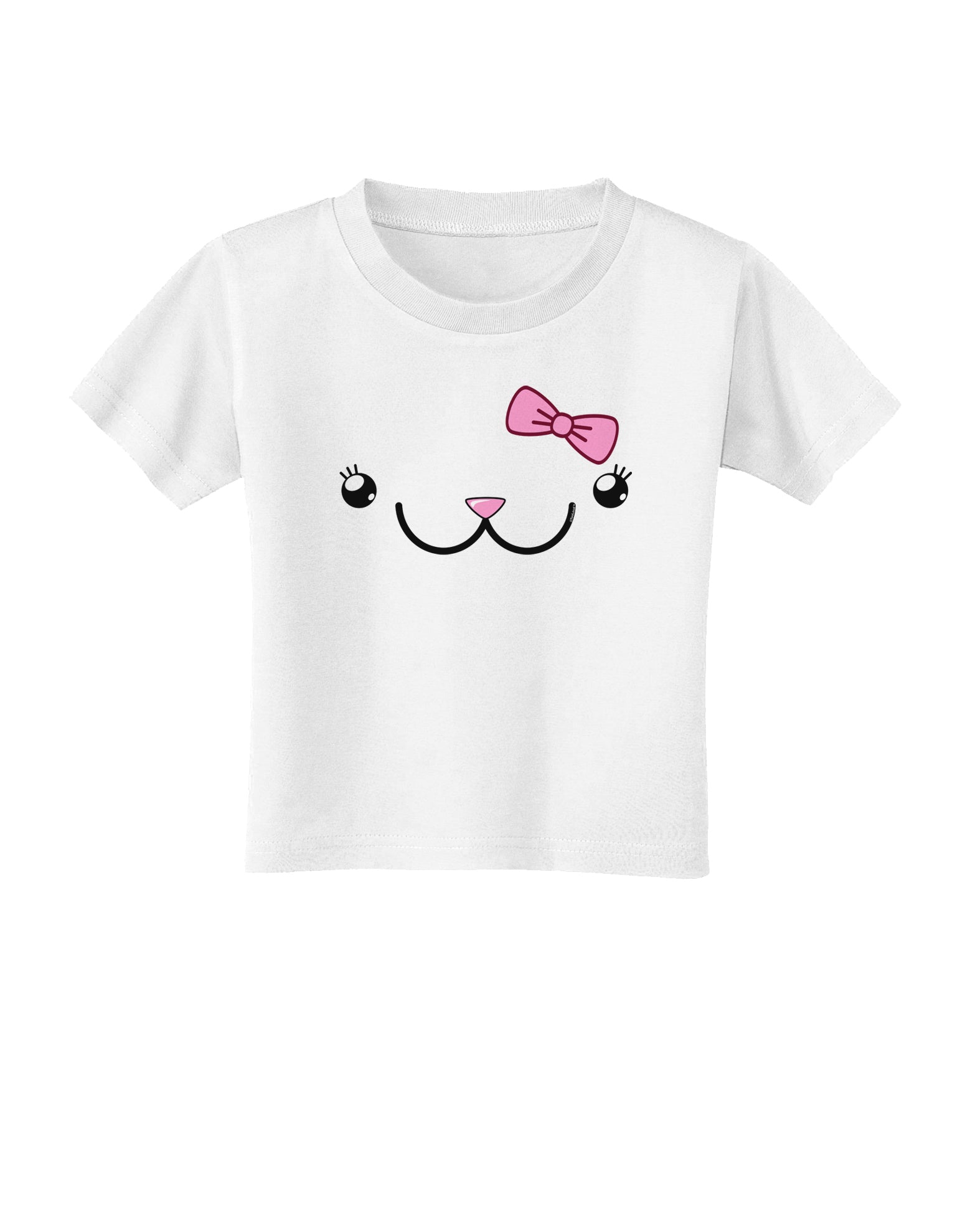 Kyu-T Face - Kawa Cute Girl Animal Toddler T-Shirt-Toddler T-Shirt-TooLoud-White-2T-Davson Sales