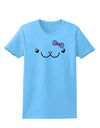 Kyu-T Face - Kawa Cute Girl Animal Womens T-Shirt-Womens T-Shirt-TooLoud-Aquatic-Blue-X-Small-Davson Sales