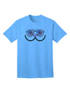 Kyu-T Face - Kawa Patriotic Sunglasses Adult T-Shirt: A Stylish and Patriotic Addition to Your Wardrobe-Mens T-shirts-TooLoud-Aquatic-Blue-Small-Davson Sales