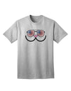 Kyu-T Face - Kawa Patriotic Sunglasses Adult T-Shirt: A Stylish and Patriotic Addition to Your Wardrobe-Mens T-shirts-TooLoud-AshGray-Small-Davson Sales