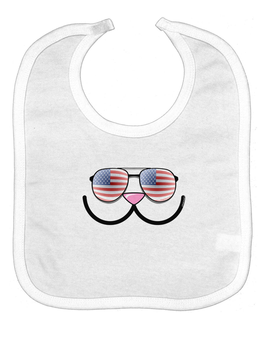 Kyu-T Face - Kawa Patriotic Sunglasses Baby Bib