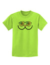 Kyu-T Face - Kawa Patriotic Sunglasses Childrens T-Shirt-Childrens T-Shirt-TooLoud-Lime-Green-X-Small-Davson Sales