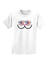 Kyu-T Face - Kawa Patriotic Sunglasses Childrens T-Shirt-Childrens T-Shirt-TooLoud-White-X-Small-Davson Sales