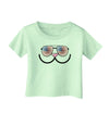 Kyu-T Face - Kawa Patriotic Sunglasses Infant T-Shirt-Infant T-Shirt-TooLoud-Light-Green-06-Months-Davson Sales