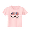 Kyu-T Face - Kawa Patriotic Sunglasses Toddler T-Shirt-Toddler T-Shirt-TooLoud-Light-Pink-2T-Davson Sales