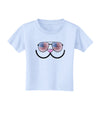 Kyu-T Face - Kawa Patriotic Sunglasses Toddler T-Shirt-Toddler T-Shirt-TooLoud-Light-Blue-2T-Davson Sales