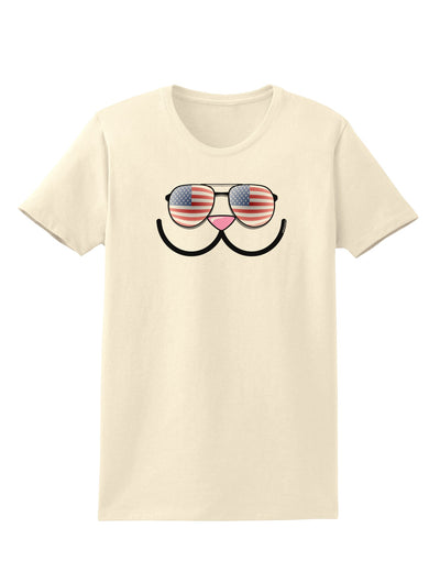 Kyu-T Face - Kawa Patriotic Sunglasses Womens T-Shirt-Womens T-Shirt-TooLoud-Natural-X-Small-Davson Sales