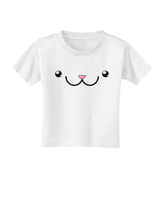 Kyu-T Face - Kawa the Cute Animal Toddler T-Shirt-Toddler T-Shirt-TooLoud-White-2T-Davson Sales