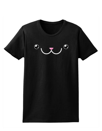 Kyu-T Face - Kawa the Cute Animal Womens Dark T-Shirt-TooLoud-Black-X-Small-Davson Sales