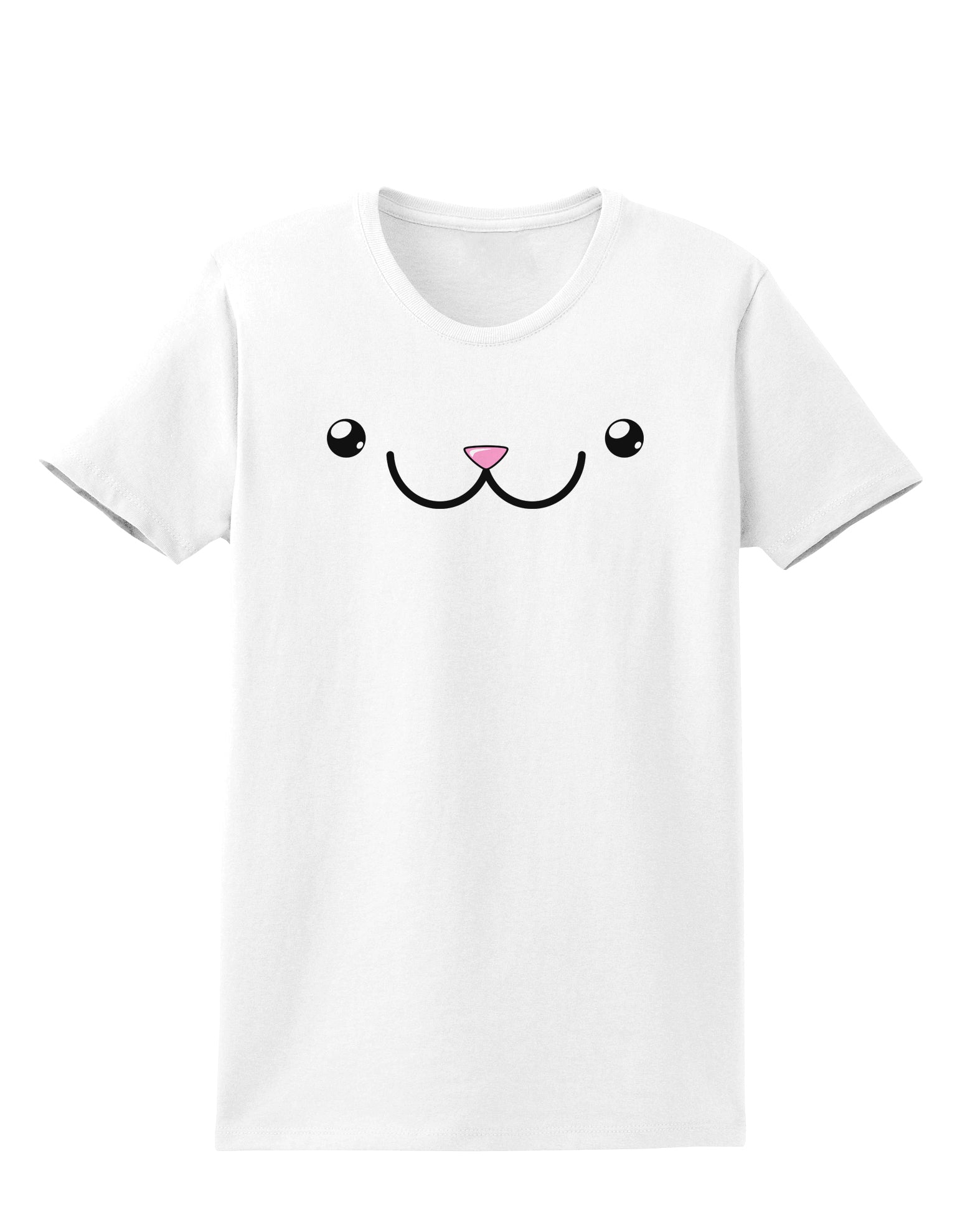 Kyu-T Face - Kawa the Cute Animal Womens T-Shirt-Womens T-Shirt-TooLoud-White-X-Small-Davson Sales