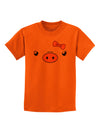 Kyu-T Face - Oinkette Cute Girl Piglet Childrens T-Shirt-Childrens T-Shirt-TooLoud-Orange-X-Small-Davson Sales