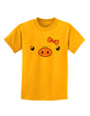 Kyu-T Face - Oinkette Cute Girl Piglet Childrens T-Shirt-Childrens T-Shirt-TooLoud-Gold-X-Small-Davson Sales