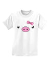 Kyu-T Face - Oinkette Cute Girl Piglet Childrens T-Shirt-Childrens T-Shirt-TooLoud-White-X-Small-Davson Sales