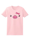 Kyu-T Face - Oinkette Cute Girl Piglet Womens T-Shirt-Womens T-Shirt-TooLoud-PalePink-X-Small-Davson Sales