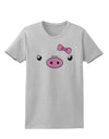 Kyu-T Face - Oinkette Cute Girl Piglet Womens T-Shirt-Womens T-Shirt-TooLoud-AshGray-X-Small-Davson Sales