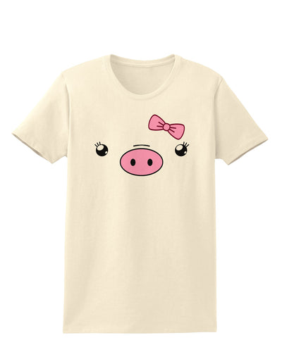 Kyu-T Face - Oinkette Cute Girl Piglet Womens T-Shirt-Womens T-Shirt-TooLoud-Natural-X-Small-Davson Sales