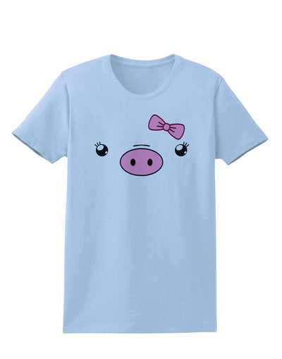 Kyu-T Face - Oinkette Cute Girl Piglet Womens T-Shirt-Womens T-Shirt-TooLoud-Light-Blue-X-Small-Davson Sales