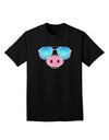 Kyu-T Face - Oinkz Cool Sunglasses Adult Dark T-Shirt-Mens T-Shirt-TooLoud-Black-Small-Davson Sales