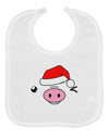 Kyu-T Face Oinkz Santa Hat Boy Pig Baby Bib