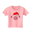 Kyu-T Face Oinkz Santa Hat Boy Pig Toddler T-Shirt-Toddler T-Shirt-TooLoud-Candy-Pink-2T-Davson Sales