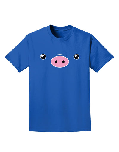 Kyu-T Face - Oinkz the Pig Adult Dark T-Shirt-Mens T-Shirt-TooLoud-Royal-Blue-Small-Davson Sales