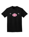 Kyu-T Face - Oinkz the Pig Adult Dark T-Shirt-Mens T-Shirt-TooLoud-Black-Small-Davson Sales