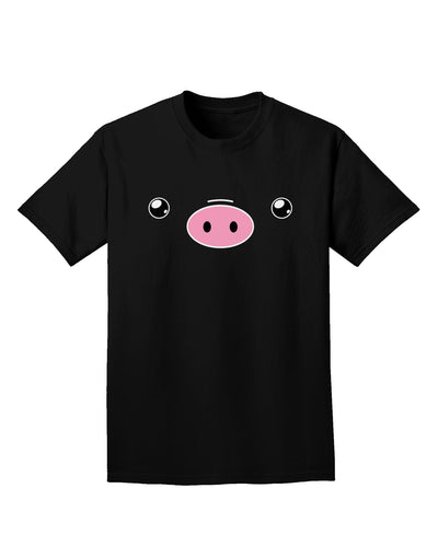 Kyu-T Face - Oinkz the Pig Adult Dark T-Shirt-Mens T-Shirt-TooLoud-Black-Small-Davson Sales