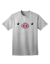 Kyu-T Face - Oinkz the Pig Adult T-Shirt: A Captivating Addition to Your Wardrobe-Mens T-shirts-TooLoud-AshGray-Small-Davson Sales