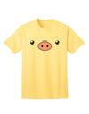 Kyu-T Face - Oinkz the Pig Adult T-Shirt: A Captivating Addition to Your Wardrobe-Mens T-shirts-TooLoud-Yellow-Small-Davson Sales