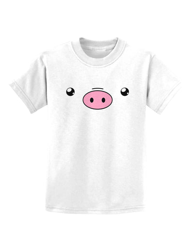 Kyu-T Face - Oinkz the Pig Childrens T-Shirt-Childrens T-Shirt-TooLoud-White-X-Small-Davson Sales