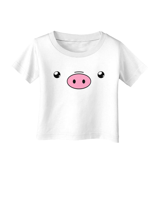 Kyu-T Face - Oinkz the Pig Infant T-Shirt-Infant T-Shirt-TooLoud-White-06-Months-Davson Sales