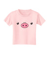 Kyu-T Face - Oinkz the Pig Toddler T-Shirt-Toddler T-Shirt-TooLoud-Light-Pink-2T-Davson Sales