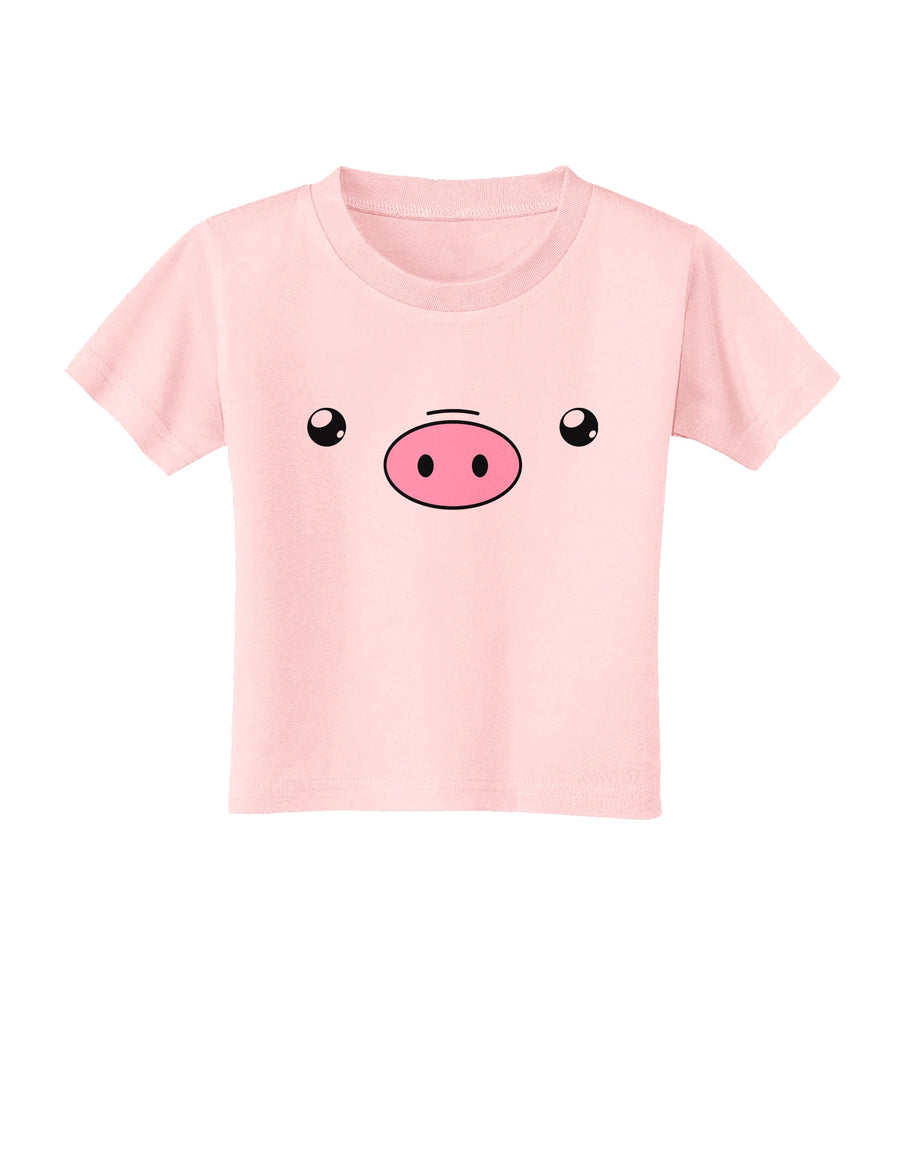 Kyu-T Face - Oinkz the Pig Toddler T-Shirt-Toddler T-Shirt-TooLoud-White-2T-Davson Sales