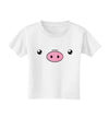 Kyu-T Face - Oinkz the Pig Toddler T-Shirt-Toddler T-Shirt-TooLoud-White-2T-Davson Sales