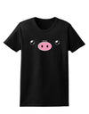 Kyu-T Face - Oinkz the Pig Womens Dark T-Shirt-TooLoud-Black-X-Small-Davson Sales