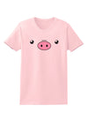 Kyu-T Face - Oinkz the Pig Womens T-Shirt-Womens T-Shirt-TooLoud-PalePink-X-Small-Davson Sales