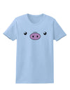 Kyu-T Face - Oinkz the Pig Womens T-Shirt-Womens T-Shirt-TooLoud-Light-Blue-X-Small-Davson Sales