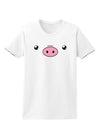 Kyu-T Face - Oinkz the Pig Womens T-Shirt-Womens T-Shirt-TooLoud-White-X-Small-Davson Sales