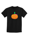 Kyu-T Face Pumpkin Childrens Dark T-Shirt by TooLoud-Childrens T-Shirt-TooLoud-Black-X-Small-Davson Sales