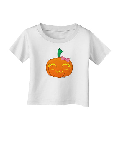 Kyu-T Face Pumpkin Infant T-Shirt by TooLoud-Infant T-Shirt-TooLoud-White-06-Months-Davson Sales