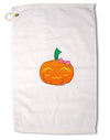 Kyu-T Face Pumpkin Premium Cotton Golf Towel - 16 x 25 inch by TooLoud-Golf Towel-TooLoud-16x25"-Davson Sales