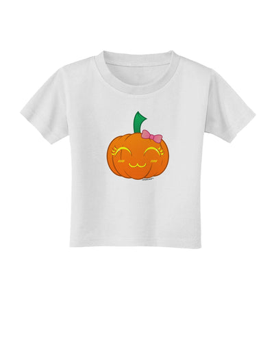 Kyu-T Face Pumpkin Toddler T-Shirt by TooLoud-Toddler T-Shirt-TooLoud-White-2T-Davson Sales