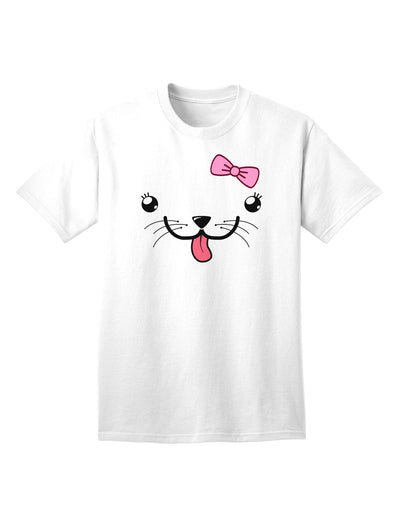 Kyu-T Face - Puppina Adorable Female Canine Adult T-Shirt-Mens T-shirts-TooLoud-White-Small-Davson Sales