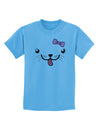 Kyu-T Face - Puppina Cute Girl Puppy Dog Childrens T-Shirt-Childrens T-Shirt-TooLoud-Aquatic-Blue-X-Small-Davson Sales