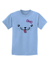 Kyu-T Face - Puppina Cute Girl Puppy Dog Childrens T-Shirt-Childrens T-Shirt-TooLoud-Light-Blue-X-Small-Davson Sales