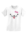 Kyu-T Face - Puppina Cute Girl Puppy Dog Childrens T-Shirt-Childrens T-Shirt-TooLoud-White-X-Small-Davson Sales