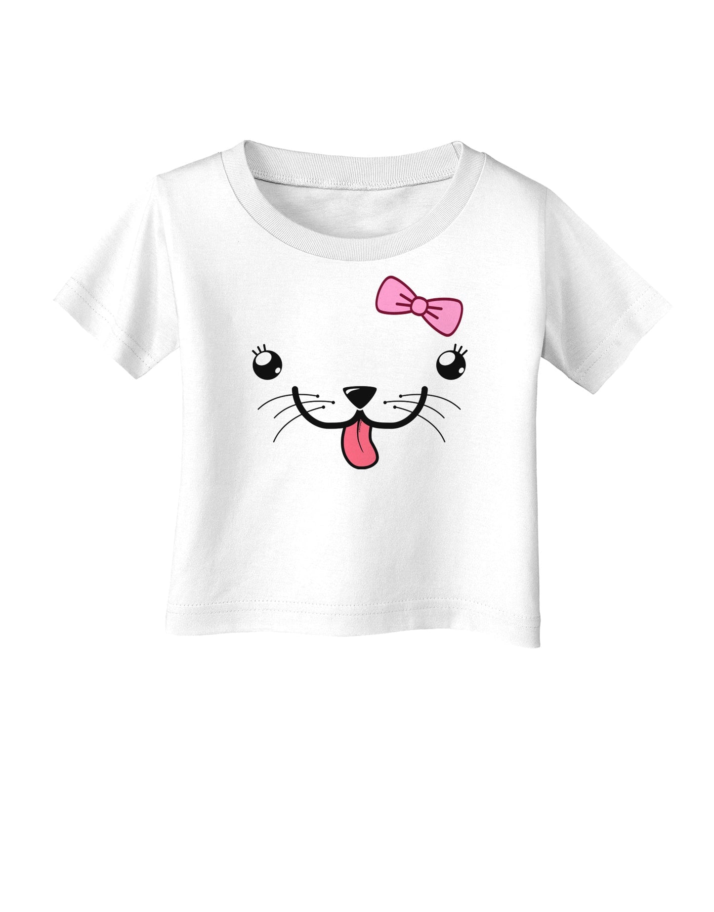 Kyu-T Face - Puppina Cute Girl Puppy Dog Infant T-Shirt-Infant T-Shirt-TooLoud-White-06-Months-Davson Sales