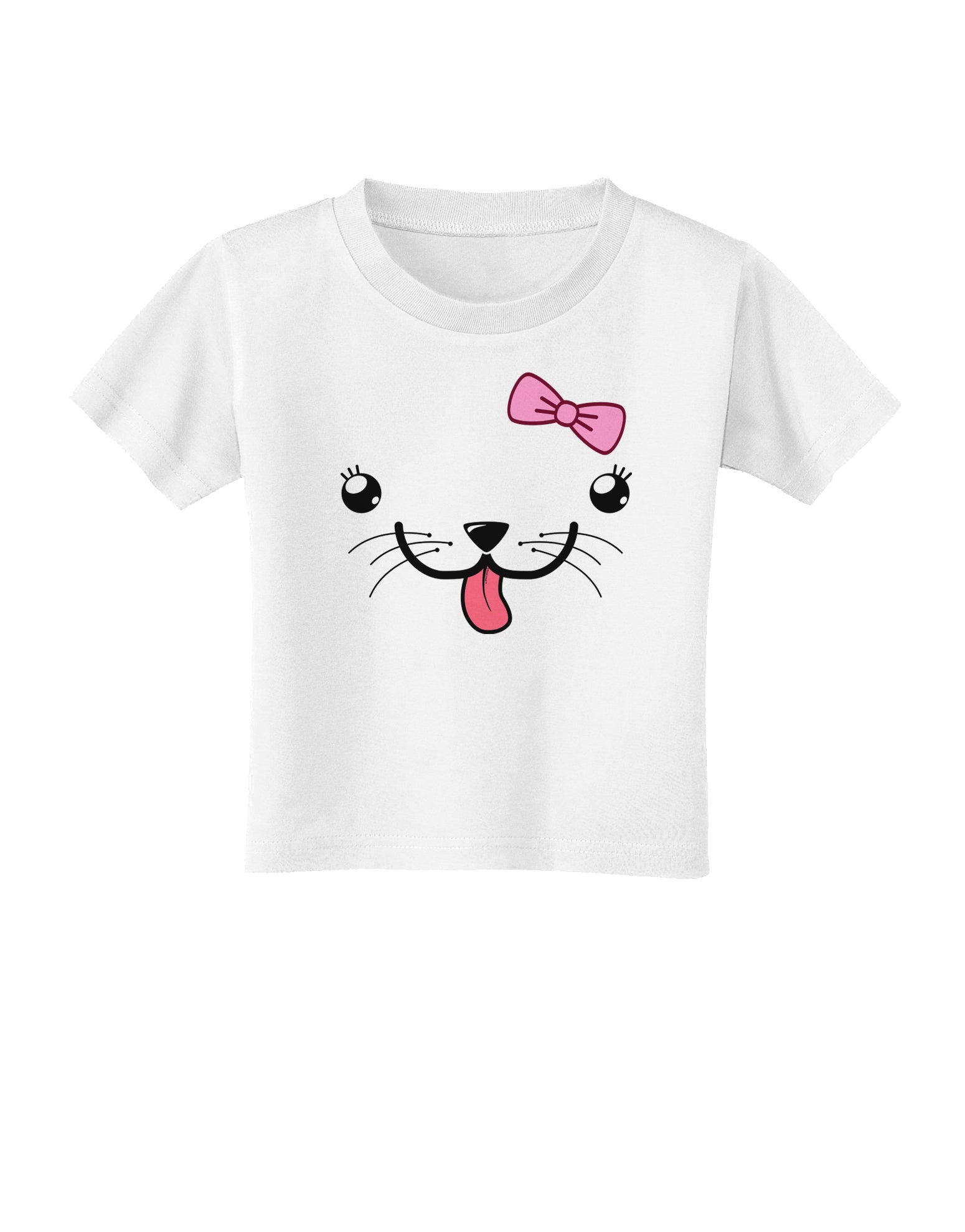 Kyu-T Face - Puppina Cute Girl Puppy Dog Toddler T-Shirt-Toddler T-Shirt-TooLoud-White-2T-Davson Sales
