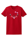 Kyu-T Face - Puppina Cute Girl Puppy Dog Womens Dark T-Shirt-TooLoud-Red-X-Small-Davson Sales